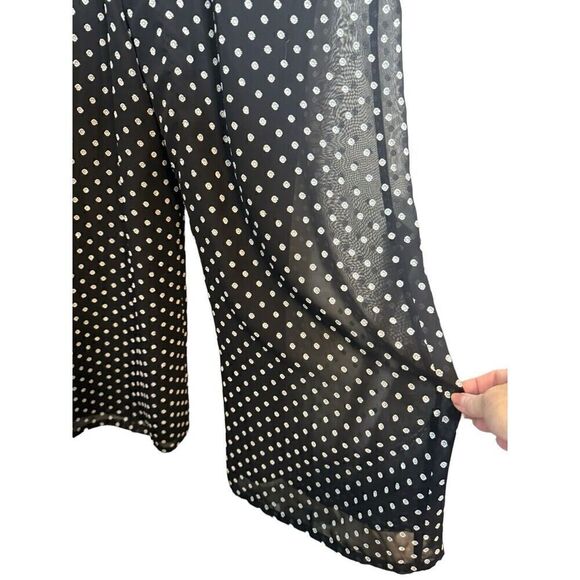 Alexis Davinia Black and White Polka Dot Pants Jumpsuit Sz Small Designer - Picture 12 of 16